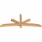 Ekena Millwork Alberta Smooth Timber Gable Bracket, Western Red Cedar, 72"W x 30"H x 3 1/2"D x 3 1/2"F, 10/12 Pitch GBW072X30X0404ALB00SWR - alternate 3